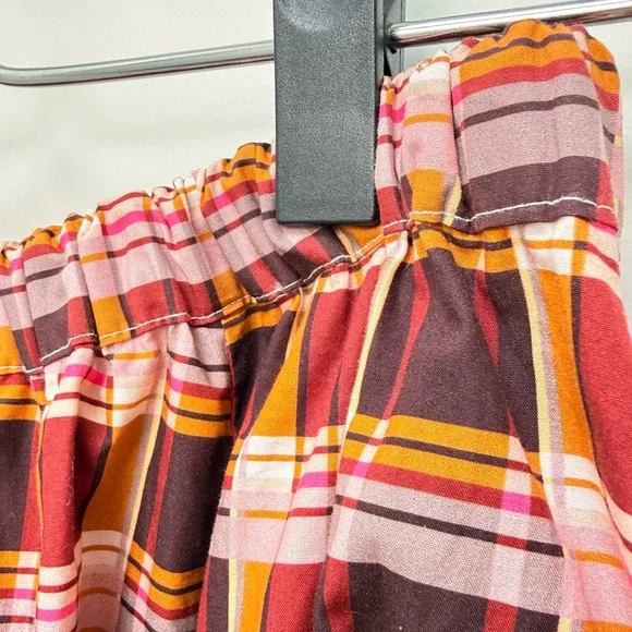 Maeve Anthropologie The Jacie Poplin Printed Skirt in Plaid Size MP - Picture 7 of 13